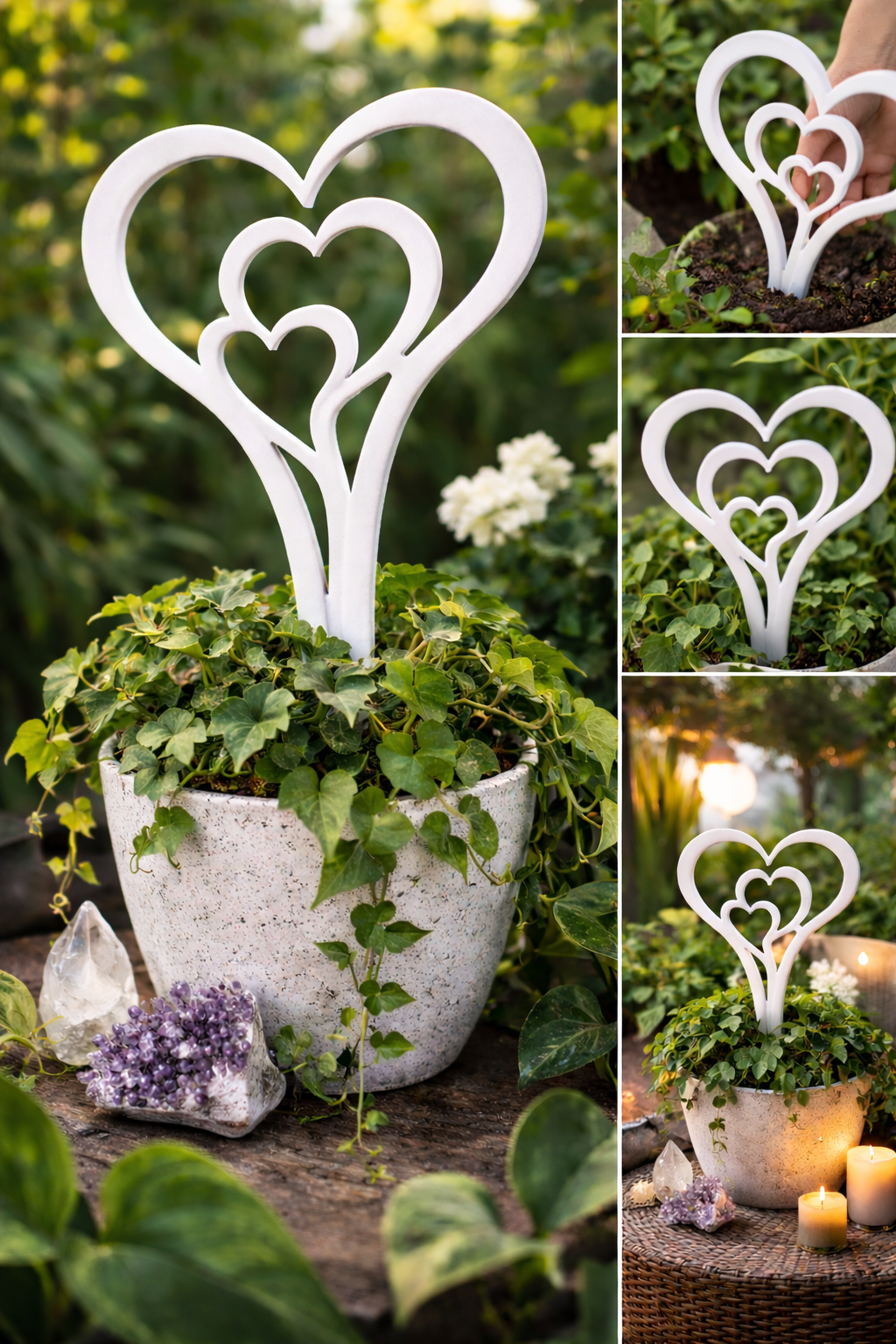 Double Heart Plant Climber Support
